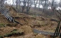 Pod rupt şi alunecări de teren, în ultimele ore, la Buzău