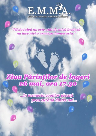 Ziua Părinţilor de Îngeri organizată duminică, 26 mai, în Parcul Crâng