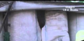 Un tir incarcat cu deseuri de materiale plastice a luat foc in curtea Vamii Buzau