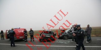 Update Accident grav la Costesti cu doua masini implicate