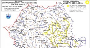 Codul galben de inundaţii pe râurile din județ, menţinut până joi dimineaţă