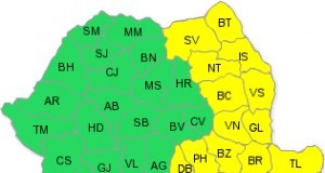 Judeţul Buzău intră mâine dimineață sub cod galben de ploi torenţiale, vijelii şi grindină