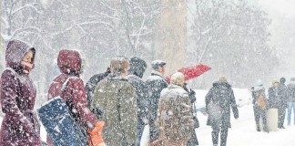 Informare meteo de ninsori și vânt