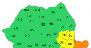 Buzăul, sub cod galben de ninsori. Urmează câteva zile cu ger năprasnic