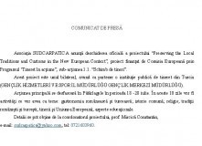 Asociaţia SUDCARPATICA anunţă deschiderea oficială a proiectului “Preserving the Local Traditions and Customs in the New European Context”