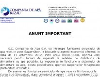 Fără apă rece în mai multe zone din oraş