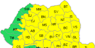 Buzăul, sub cod galben de ploi valabil până miercuri seara