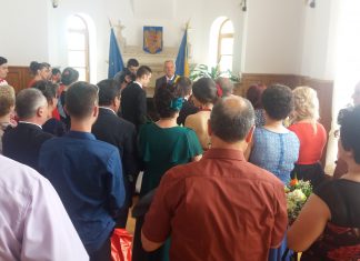 Primele cununii civile oficiate de primarul Constantin Toma