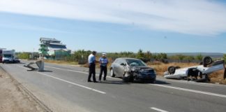 Grav accident rutier la Oreavu. Două persoane, printre care o femeie gravidă, rănite în urma unui impact nimicitor