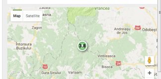 Un nou cutremur de aproape 4 grade a zguduit Vrancea. S-a simţit şi la Buzău