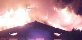 Incendiu devastator la hanul ”La căsuțe” din Poșta Câlnău