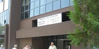 O buzoiancă dată în urmărire, prinsă într-o sală de judecată din Tribunalul Vrancea
