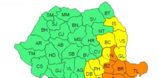 Cod portocaliu de viscol pentru sud-estul țării. Şi Buzăul va fi afectat