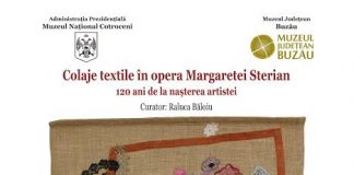 Expoziția Colaje textile în opera Margaretei Sterian, găzduită de Muzeul Cotroceni