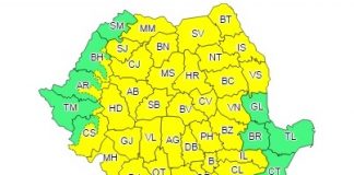 Buzăul, sub COD GALBEN de ploi torențiale și vijelii