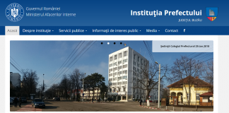 Pagina web a Prefecturii Buzău, într-un nou format