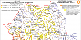 Cod galben de inundații și alunecări de teren, pe râurile din județul Buzău