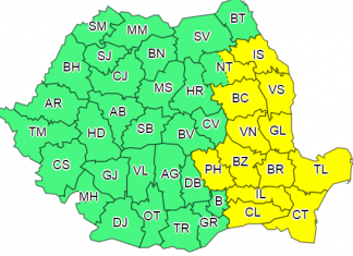 Buzăul rămâne sub avertizare de vreme rea