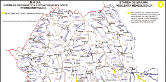 Risc de inundații! Alertă hidrologică ce vizează și râul Buzău