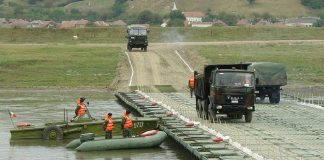 Podul de pontoane de la Mărăcineni nu a fost aprobat de MApN