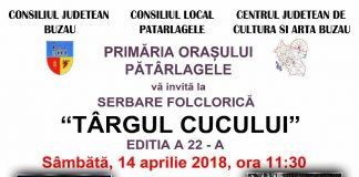 Sărbătoare la Pătârlagele. Primăria vă invită la ”Târgul Cucului”