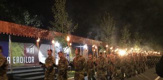 Retragerea cu torțe pe străzile din municipiul Buzău