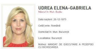 Buzoianca Elena Udrea, data oficial in urmarire generala