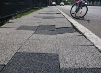 Calea Eroilor s-a surpat pe anumite porţiuni, la trei luni de la inaugurare