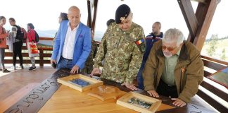 Presedintele Consiliului Judetean, prezent la inaugurarea „Punctului Frăţiei Neamului Românesc”