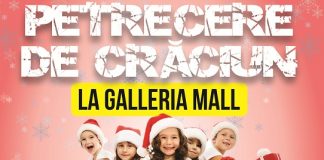 Petrecere dată de Moș Crăciun, la Galleria Mall
