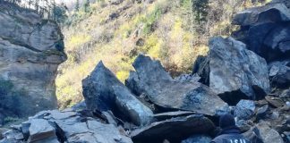 Explozie controlată pe drumul către Mănăstirea Găvanu