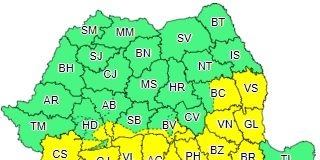 Buzăul rămâne sub cod galben de ninsori