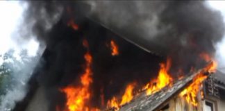 Incendiu la o cabană de vânătoare de la Viperești