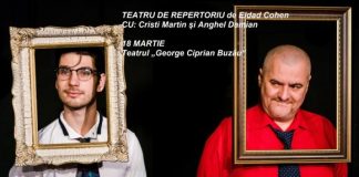Actorii Cristi Martin şi Anghel Damian,în spectacol, la Buzău