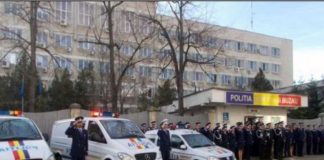 Moment de reculegere ținut de oamenii legii din Buzău pentru polițistul căzut la datorie în Timiș