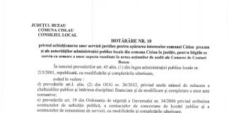 Consiliul local Cislău a votat pentru achiziția unor servicii juridice