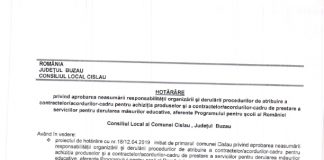 Consiliul local Cislău nu își poate asuma derularea programului “Laptele și Cornul”