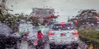 Circulație îngreunată pe DN 2 B, din cauza precipitatiilor