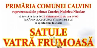 Spectacol folcloric deosebit, la Calvini