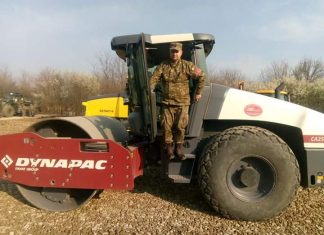 Geniștii buzoieni, mobilizați pentru ridicarea spitalului mobil de la „Ana Aslan”