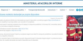 OFICIAL! Iată noile modele de declarații pe propria răspundere și de la angajator!