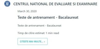 Nou! Oficial! Vezi aici testele antrenament pentru Evaluare Națională și Bacalaureat!