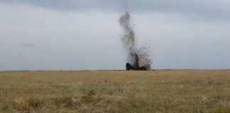 Foto! Muniție distrusă în poligon