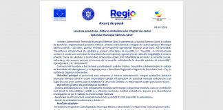 Lansarea proiectului „Dotarea Ambulatoriului Integrat din cadrul Spitalului Municipal Râmnicu Sărat”