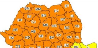 Județul Buzău, sub cod portocaliu de vreme sevară
