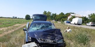 Accident pe DN 1 B, la Merei! Un bărbat a fost rănit. Trafic dirijat