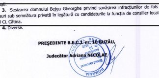 Acuzație! Fals în înscrisuri pe lista PNL, la Cătina! S-au trezit candidați, deși nu au semnat nimic!