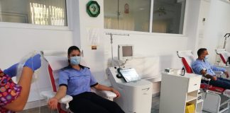 FOTO! Zeci de polițiști, donatori de plasmă și sânge!