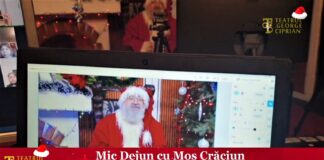 FOTO! INEDIT! Moș Crăciun „dă buzna” la orele online a sute de elevi buzoieni!