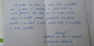 (FOTO) Scrisoare emoționantă! Ce doctoriță din Buzău a rămas impresionată de gestul unor elevi și profesori